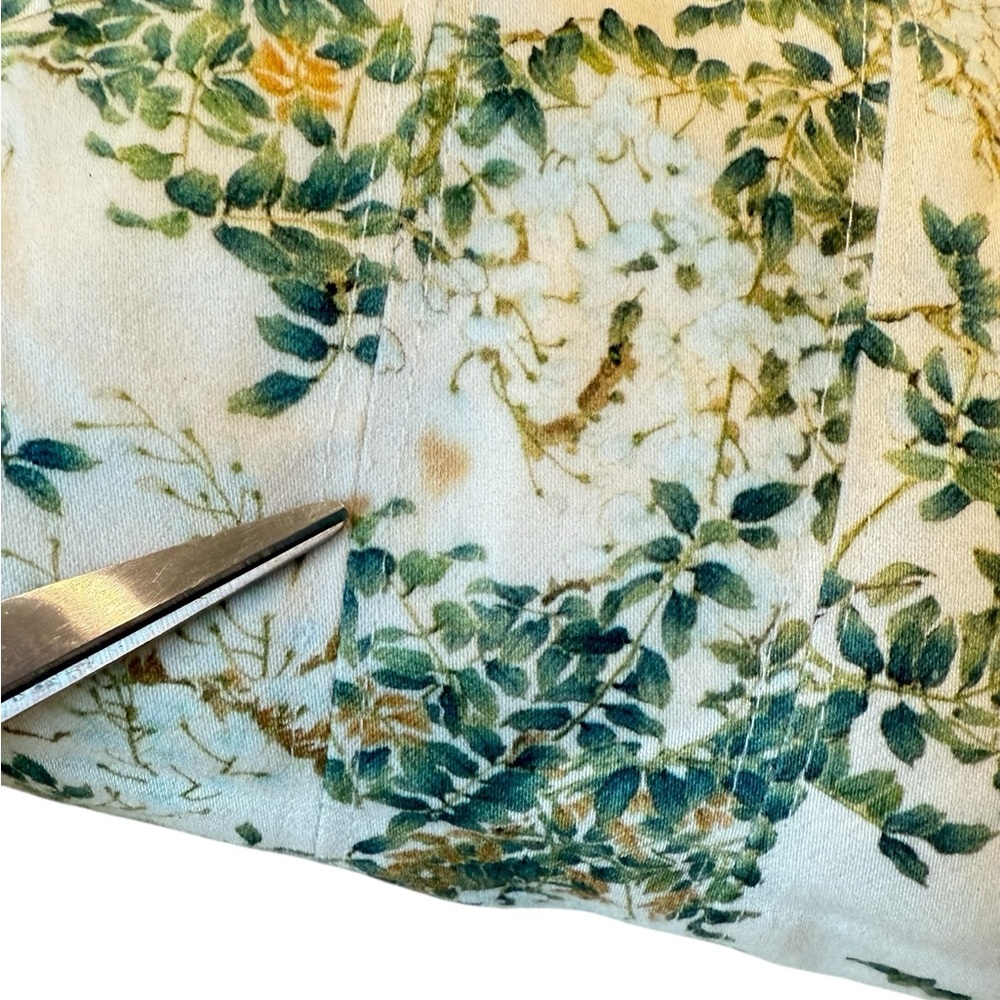 Antonio Melani Garden of Ivy Square Neck Fit & Flare Cotton Dress Size 6 Green - Picture 15 of 15